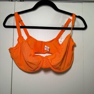 Aerie Smoothez Balconette Orange Mesh Bra - 38DD
